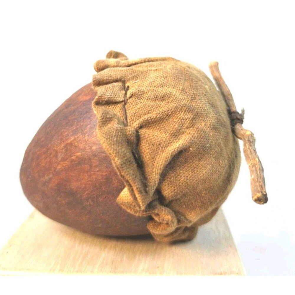 Handmade 3"  Paper Mache Acorn Fall Decor Harvest Thanksgiving